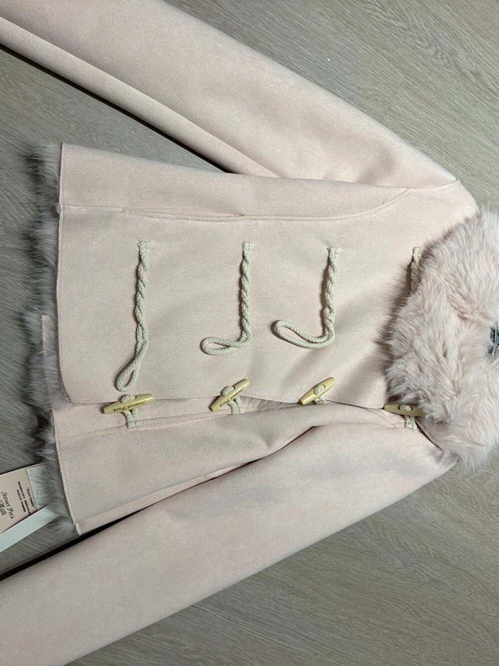 Sunset Park Vintage Suede Faux Fur Toggle Coat